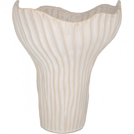 Holmen Kamilia - Vase Hvit 26,5x26x31,5cm Steingods