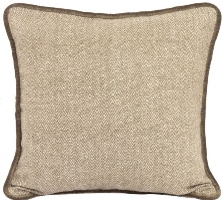 Lama Famenne putetrekk resirkulert 50x50 Grønn herringbone