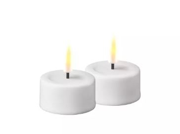Deluxe Led Telys Hvit 2-pakning
